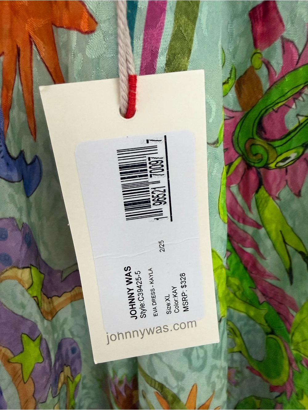 Johnny Was Eva Maxi Dress Kayla Print Size XL Embellished Celestial Print NWT - Picture 15 of 15